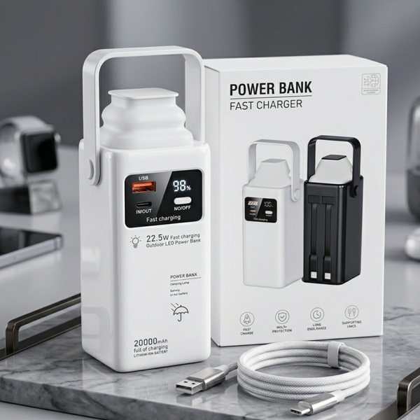 20000 Mah power bank 22.5w Lithium battery technology Pretty quick fast charging