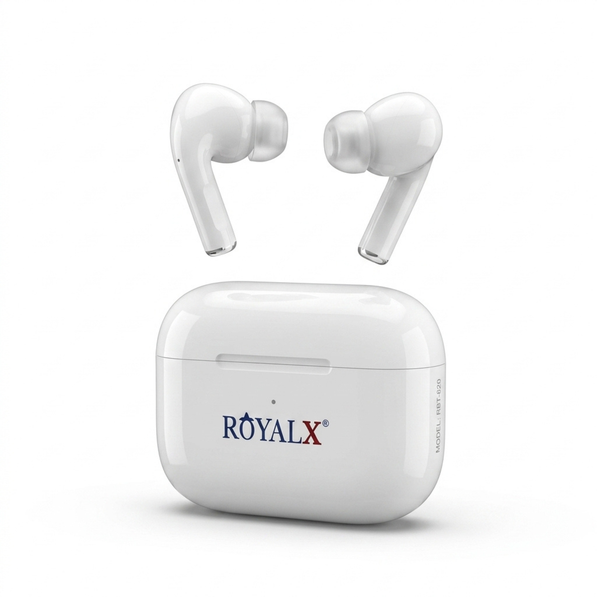 RoyalX RBT-820 Wireless Earbuds – Bluetooth Earbuds with Noise Cancellation & Charging Case