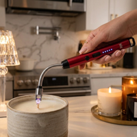 USB Rechargeable Electric Arc Lighter – Windproof Flexible Plasma Lighter for Candles, Diya, Gas Stove & Camping