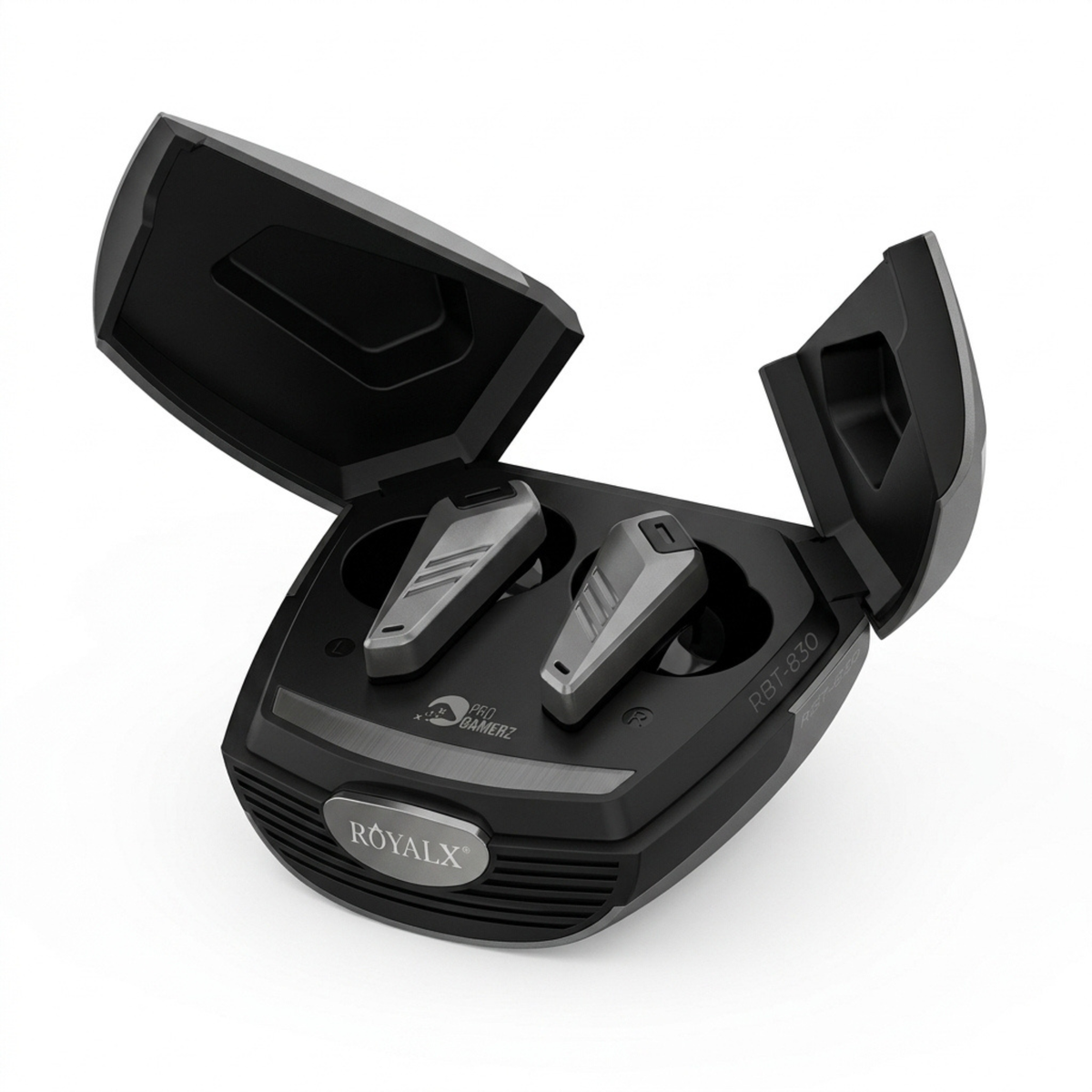 RoyalX RBT-830 Wireless Gaming Earbuds – Bluetooth Earbuds with Noise Cancellation & Charging Case