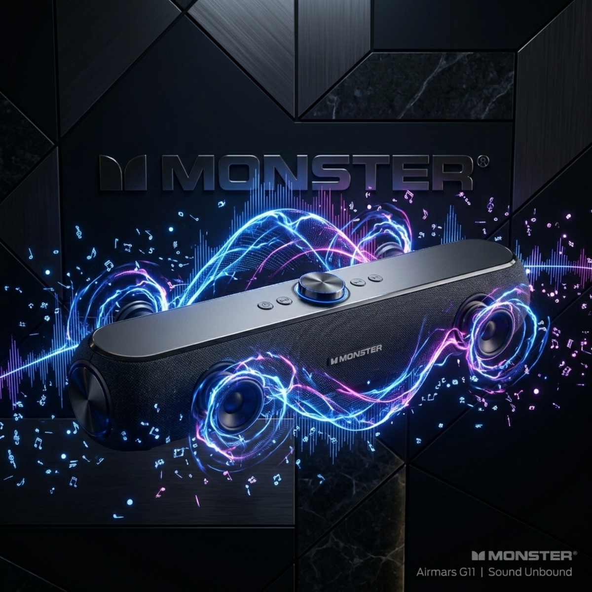 Monster Airmars G11 Bluetooth Soundbar Speaker – Wireless Home Theater Multimedia Speaker