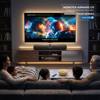 Monster Airmars G11 Bluetooth Soundbar Speaker – Wireless Home Theater Multimedia Speaker