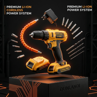 24V Cordless Lithium-Ion Drill Machine Toolkit with 2 Batteries & Accessories