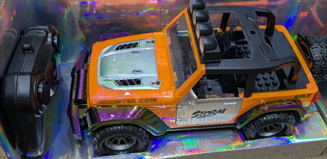 RC Off-Road Monster Jeep – Premium Die-Cast Toy Car with Openable Doors & 2.4GHz Control